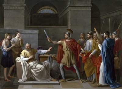 Wamba renunciando a la corona de Juan Antonio de Ribera